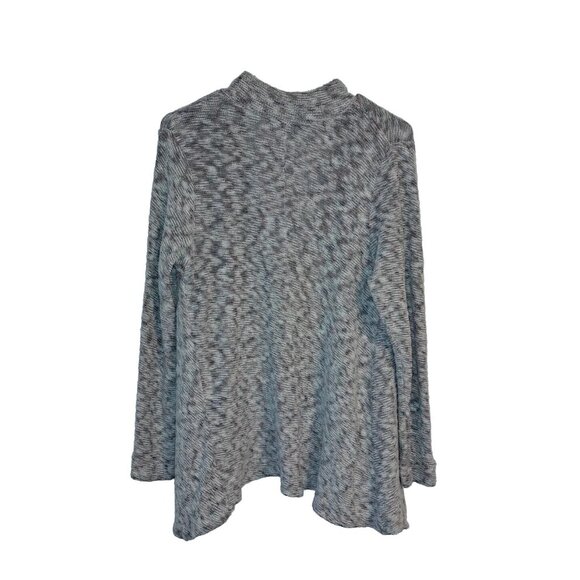 AMERICAN EAGLE Women’s XL Pink Gray Long Sleeve Wrap Sweater - Picture 3 of 5